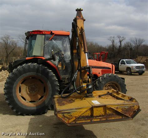 farm tractors with sideboom mower